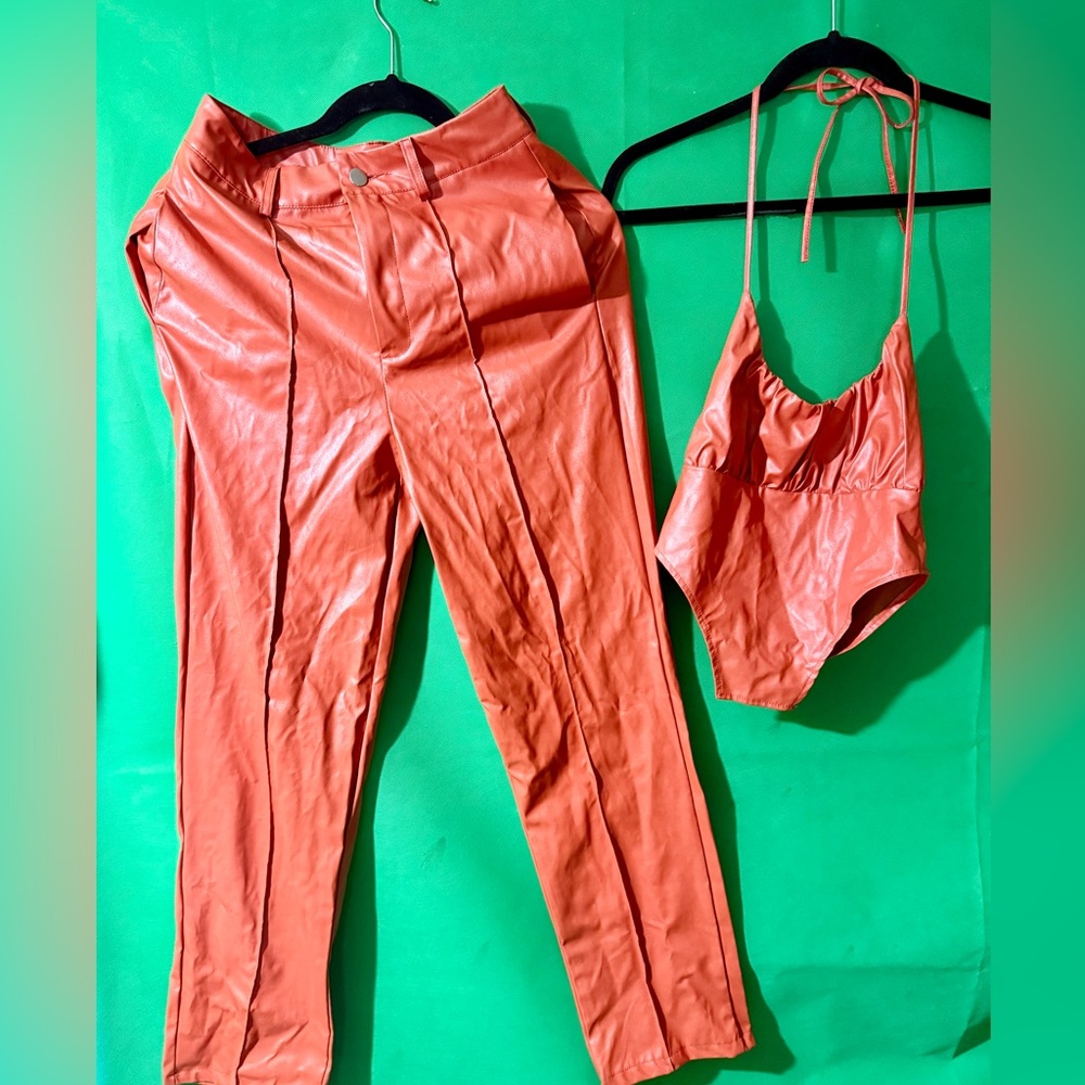Stylish Coral Women's Pants & Jumpsuit Set